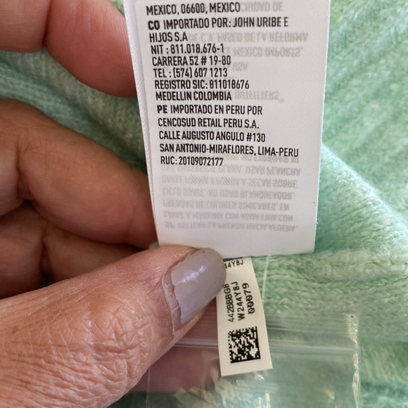 American Eagle Outfitter Mint Green Cardigan Sz S China Long Sleeve Knit Fabric - Picture 10 of 11